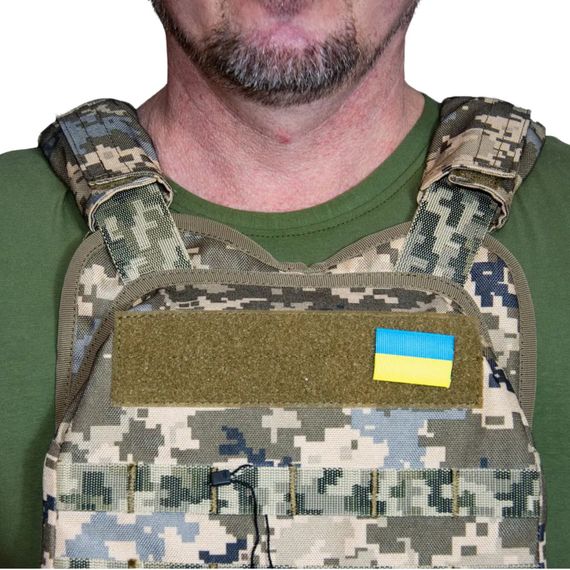 Плитоноска полегшена з кордури Kirasa піксель (Арт.KI1013) | Зображення 4