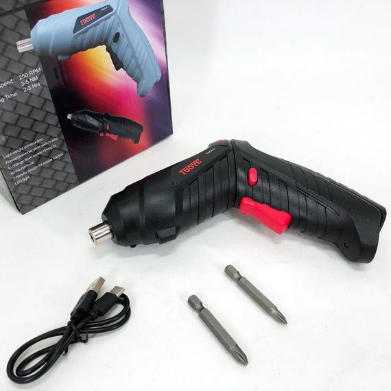 Шуруповерт аккумуляторный удобный Tuoye 226, Электро шуруповерт, WQ-939 Аккумуляторный шуруповерт | Зображення 4