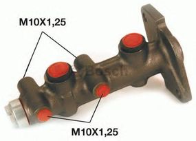 Циліндр гальм. головний ВАЗ 2108-2115, 2121, 2170 (вир-во Bosch) BOSCH 0986480862 на LADA CARLOTA (2108, 2109, 2115)