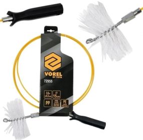 Набір чищення димоходів дріт 6мм х 3м йорж 150мм M12 Польща VOREL-72955