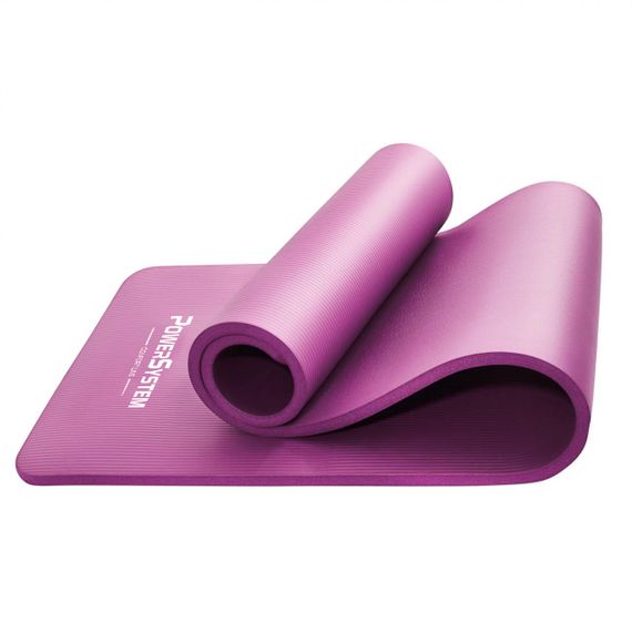 Килимок для йоги та фітнесу Power System PS-4017 NBR Fitness Yoga Mat Plus Pink (180х61х1) | Зображення 1