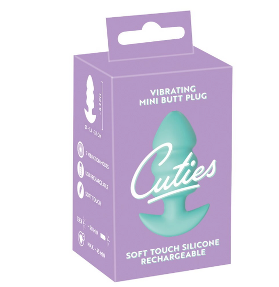 Анальна пробка з вібрацією Vibrating Mini Butt Plug Green Sex Aura