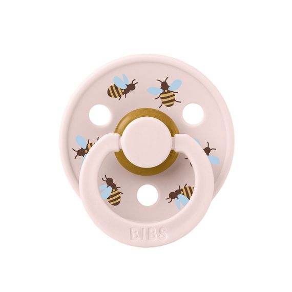 Соска пустушка Studio Colour 6-18 міс Latex Round (кругла) Bumblebee Friends – Petal