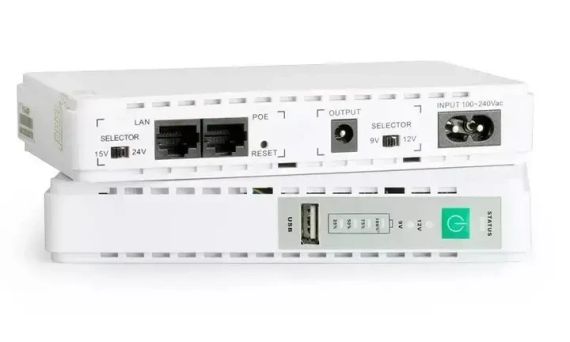 UPS для роутера та відеокамери з акумулятором – powerbank з виходом 5V, DC-9/12V, POE 15/24V | Зображення 1