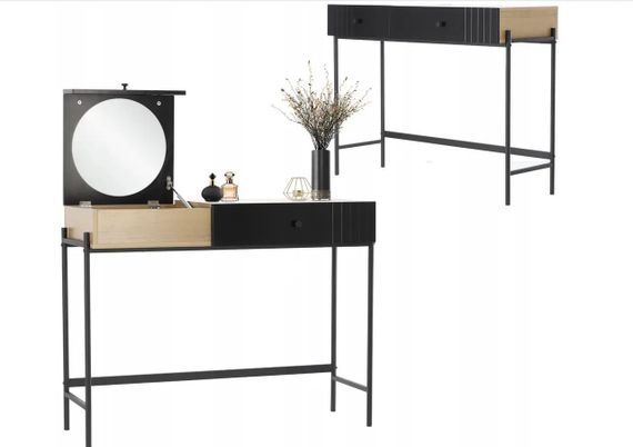 Туалетний косметичний столик LOFT RETRO 100x40x79см Польша | Зображення 3