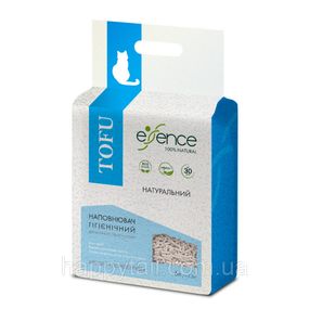 Наполнитель гигиенический Essence для кошачьего туалета натуральный из тофа гранула 3 мм 6 л