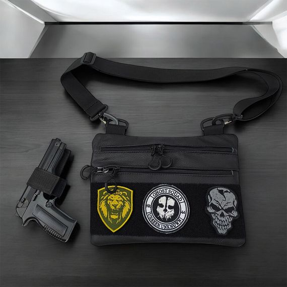 Чоловіча сумка кабура тактична плечова, Армійська сумка для чоловіків, Чоловічі сумки через плече WI-11