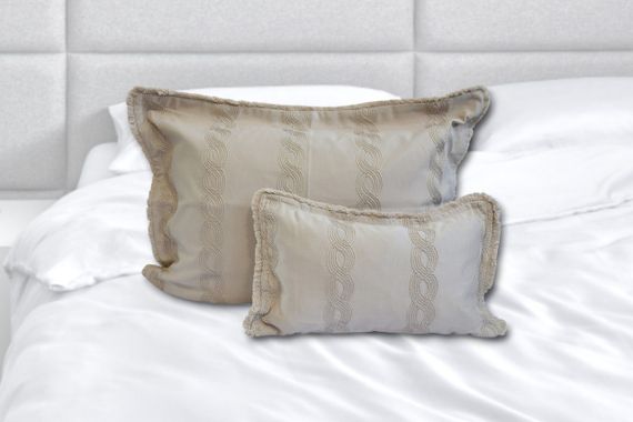 Покрывало з бахромой Kayra 240х260 см Ester капучино | Зображення 3