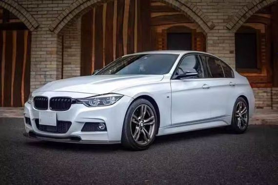 Накладка на передній бампер Lip V-Style (для F30 M-Sport, Карбон) для BMW 3 серія F-30/31/34 2012-2019 рр | Зображення 5
