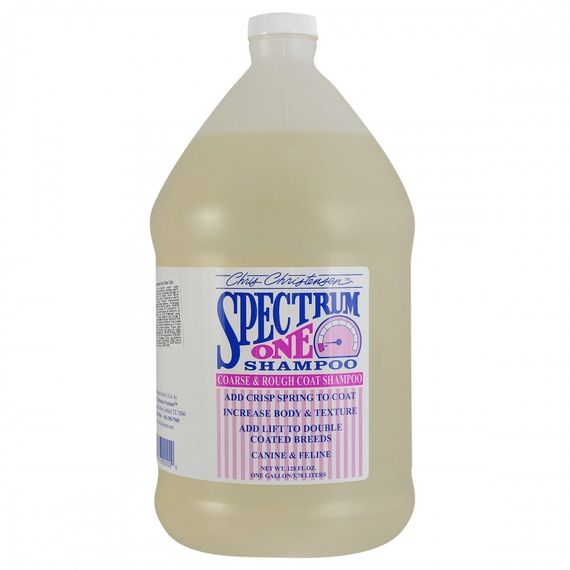 Шампунь Chris Christensen Spectrum One для собак та котів для густої та жорсткої шерсті 3,8 л