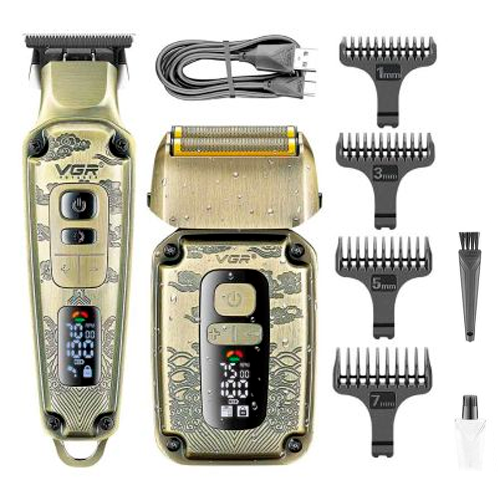 Комплект для стрижки и бритья VGR 2 в 1 V-641 триммер и шейвер