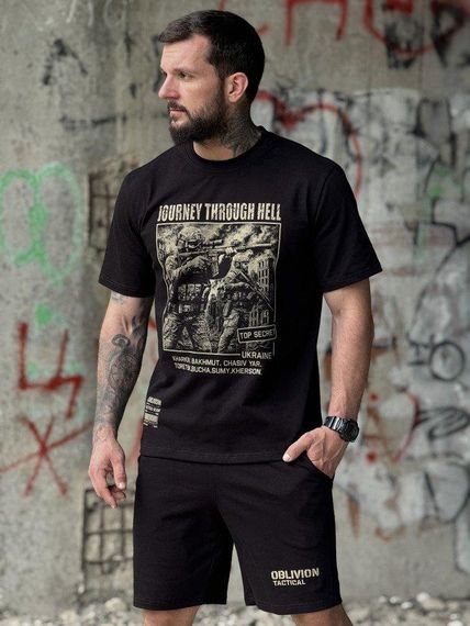 Хлопковый  милитари костюм OBLIVION   Top secret black ПП7752
