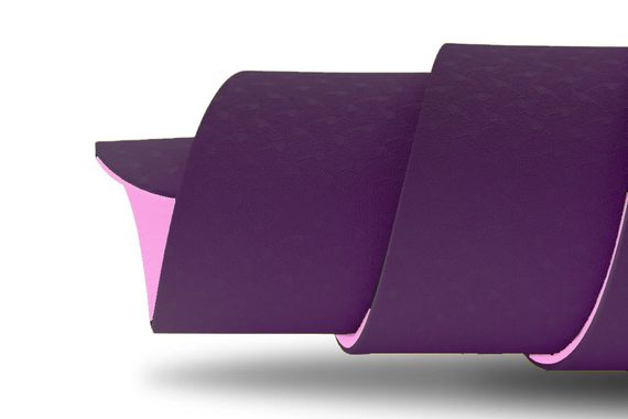 Килимок для йоги та фітнесу Power System PS-4060 TPE Yoga Mat Premium Purple (183х61х0.6) | Зображення 2