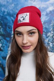 Шапка «Lone wolf» (5147-2) красный