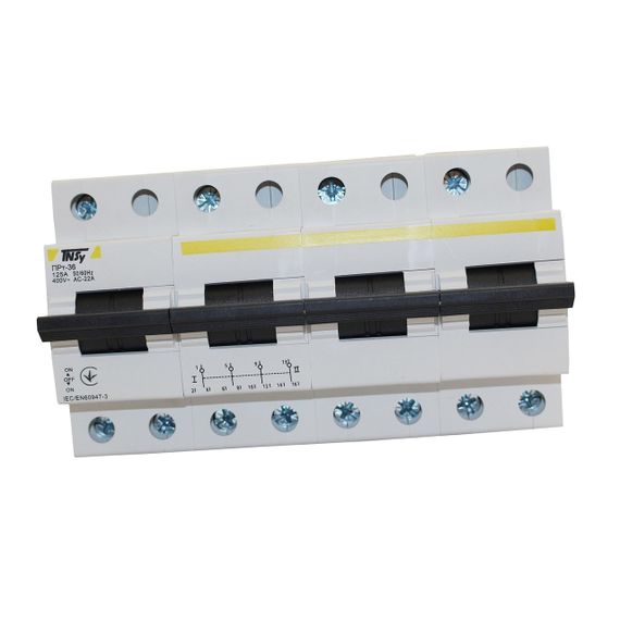 Переключатель-разъединитель ПРт-36 "1-0-2" 4Р 125А Ny95506275 | Зображення 1