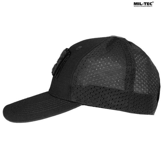 Бейсболка MIL-TEC Net Baseball Cap Black з сіткою | Зображення 7