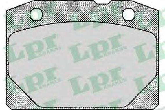 Колодка гальм. диск. LADA 1200-1600-84, 2101-2107 передн. (вир-во LPR) LPR 05P127 на LADA ZHIGULI универсал