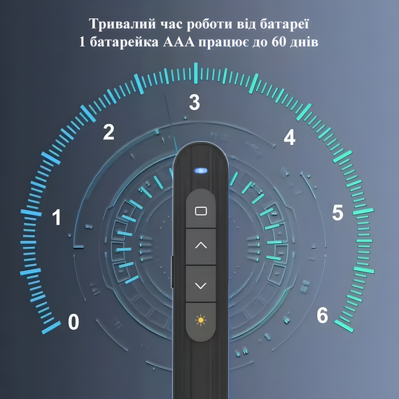 Багатофункціональний бездротовий презентер 2.4 G лазерна указка дистанційна | Зображення 3