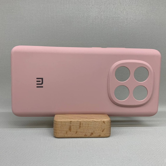 М'який протиударний чохол для Poco X7 з логотипом | Soft Touch | Рожевий