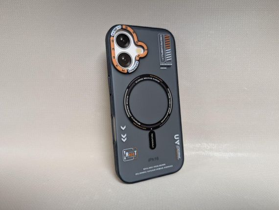 Чохол для iPhone 16 / Айфон 16 RbooT, магнітний чохол MagSafe, захисний, чорний