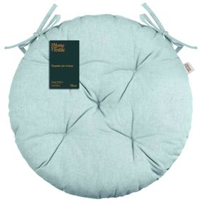 Подушка для стільця Ardesto Oliver, Ø40см, 100% бавовна, бірюза (ART03OT)
