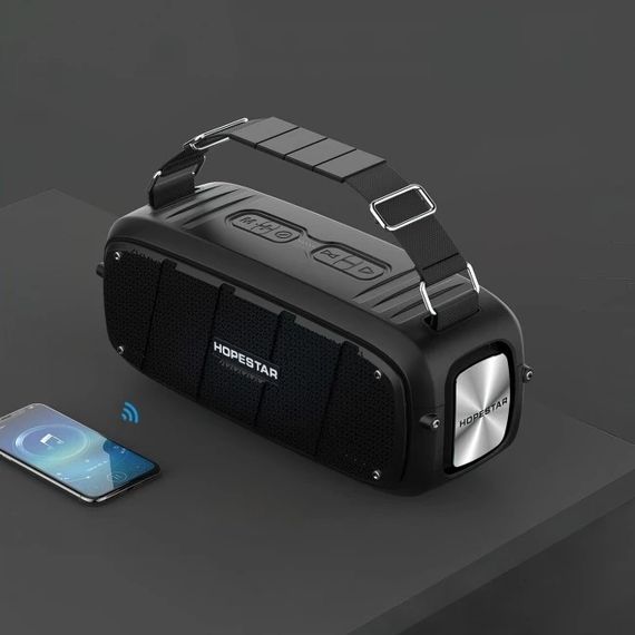 Портативная колонка XPRO A20 55Вт с микрофоном  USB, AUX, FM, Bluetooth черная (A20) | Зображення 2