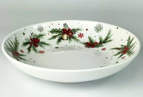 Тарілка глибока Olens Різдвяні дзвінки 102-1815 22.8х4.8 см