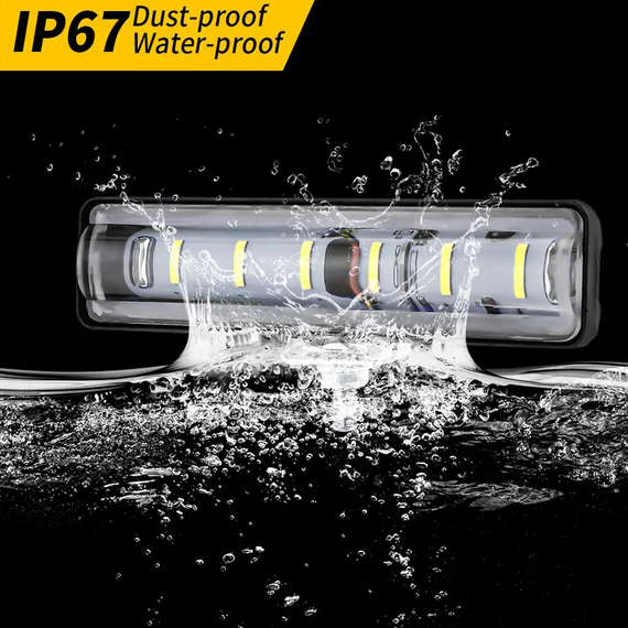 Додаткова світлодіодна LED фара, 6D лінза 18 W, 145 х 35 мм, 9-30 B | Зображення 4