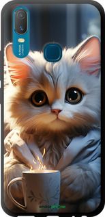 Чохол на Vivo Y11 Білий кіт "5646b-629-2448"