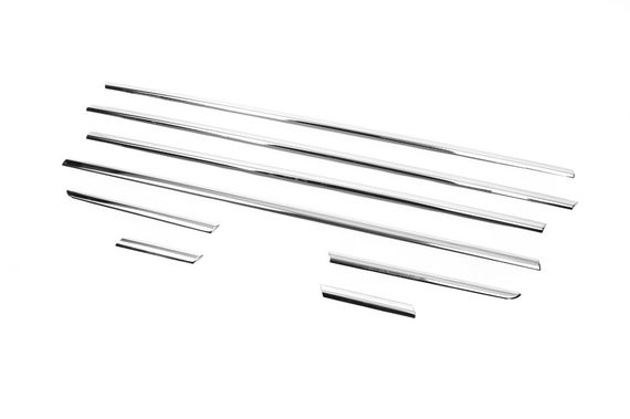 Зовнішня окантовка вікон (8 част., нерж) OmsaLine - Італійська нержавійка для Fiat Linea 2006-2018 рр | Зображення 2