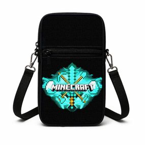 Сумка-чохол для телефону Minecraft,дитяча сумка через плече, водонепроникна міні-сумка (4753)