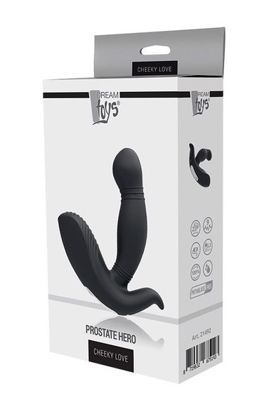 Массажер простаты с вибрацией Dream Toys Cheeky Love, черный Sex Aura | Зображення 3