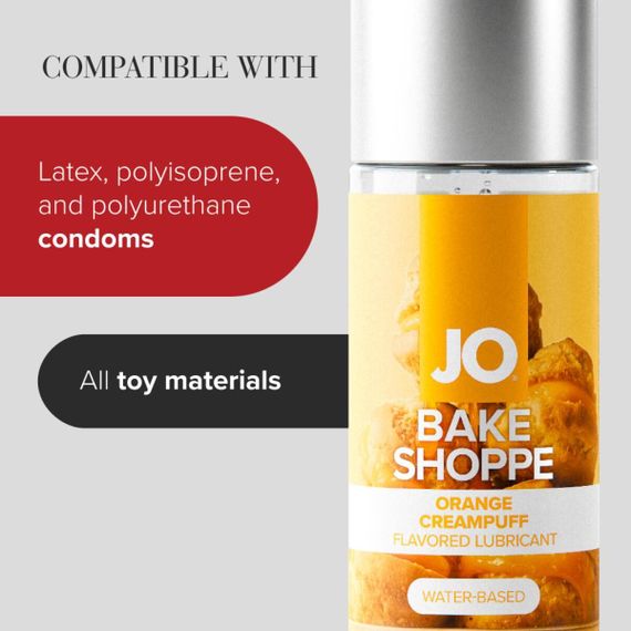 Лубрикант на водній основі JO Bake Shoppe - Orange Creampuff 60 мл, без цукру та парабенів | Зображення 2