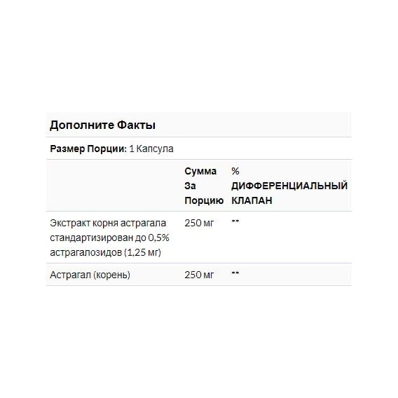 Корінь астрагалу Nature's Way Astragalus 60 Veg Caps NWY-15383 | Зображення 2