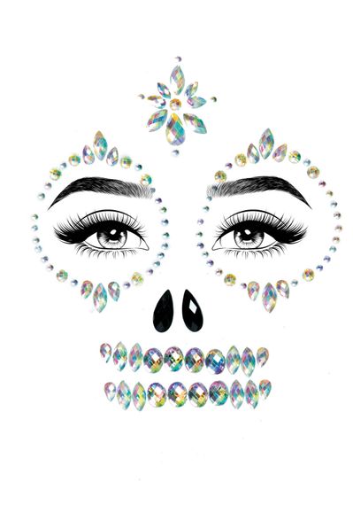 Прикраси для обличчя та грудей Leg Avenue Skeleton face and chest jewels O/S | Зображення 2