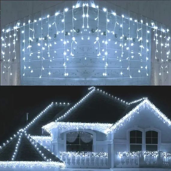 Гірлянда-штора LED 3x3м 300 Бурульки Біла XPRO (234560685_719) | Зображення 2