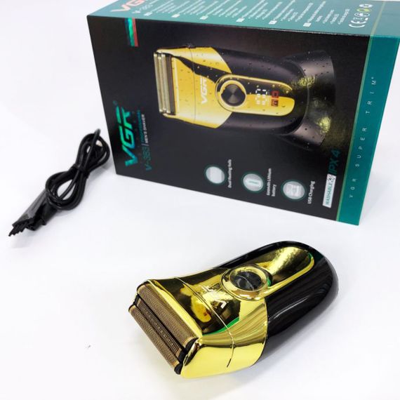 Професійна електробритва VGR V-383 Finale Shaver з підставкою, чоловіча
