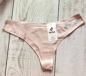 Женские бежевые Стринги ТИК-ТОК стринги TiK-ToK - размер М/Л - (бирка 3ХЛ маломерка)