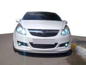 Передня нижня накладка (під фарбування) для Opel Corsa D 2007-2014 рр.