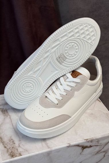 Кеди чоловічі, колір біло-сірий, 248RR172-7R | Зображення 4