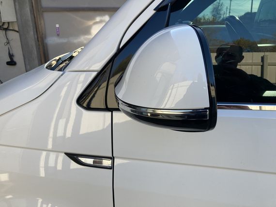 Смужки на дзеркала (2 шт., нерж) для Volkswagen T6 2015-2024, рр | Зображення 4