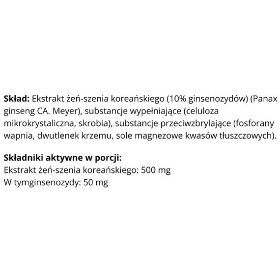 Натуральна добавка для спорту IronFlex Ginseng Korean 100 Tabs | Зображення 1