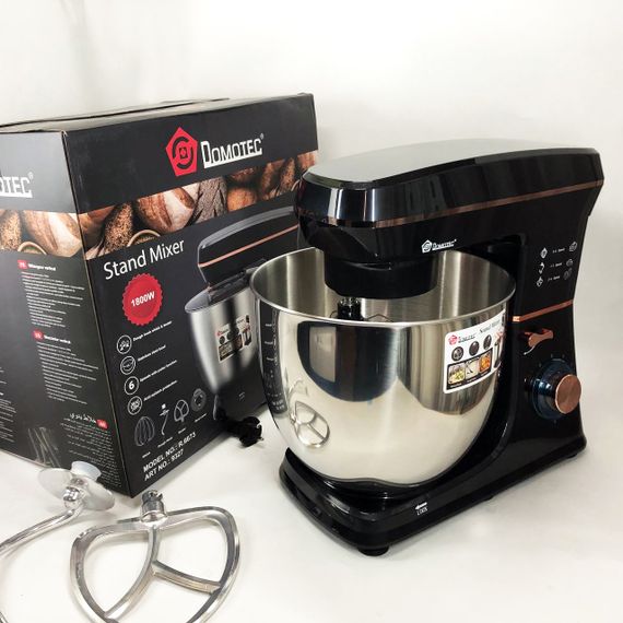 Настільний міксер-тестоміс планетарний Domotec R 6673 12 л, Планетарний комбайн Стаціонарний для дому | Зображення 9