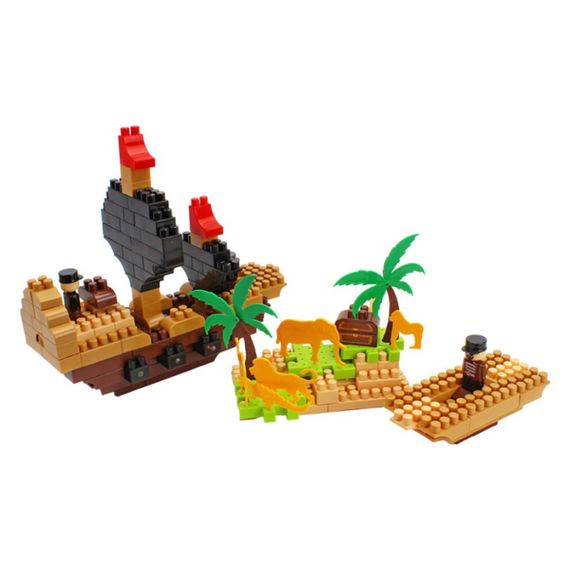Дитячий розвиваючий конструктор "Pirate island" 2642TXK 170 деталей | Зображення 3