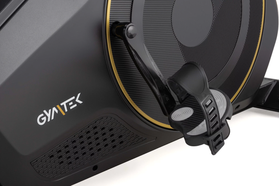 Горизонтальний велотренажер Gymtek XBR6000 електромагнітний золотистий | Зображення 4
