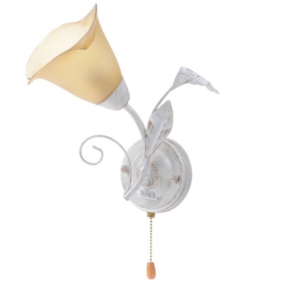 Бра настенное накладное с выключателем флористика LK-203W/1 E14