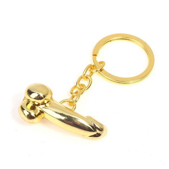 Брелок-пеніс металевий Diverty Sex Gold Sex Aura