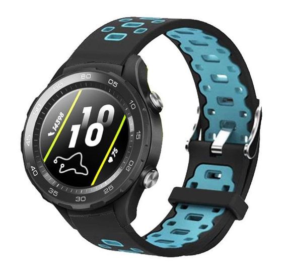 Спортивний ремінець Primo Perfor Classic для годинника Huawei Watch 2 - Black&Blue