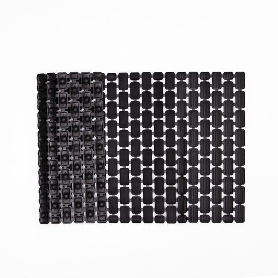 Килимок для душу із полівінілхлориду на присосках 73×40 см Чорний HP-42-8B | Зображення 3