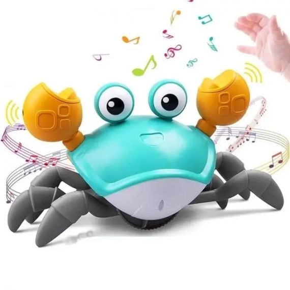 Дитяча інтерактивна іграшка Краб, що танцює, зі звуковими та світловими ефектами